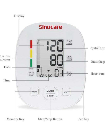 Sleek Smart Pulse Monitor: Modern Arm Tensiometer with Instant Heart Rate Tracking