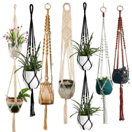 Artisan Macrame Plant Hanger for Chic Home Aesthetics
