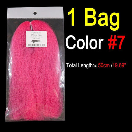 Vivid Synthetic Hair Fly Tying Material - High-Quality Fiber for Authentic Fly Designs