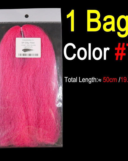 Vivid Synthetic Hair Fly Tying Material - High-Quality Fiber for Authentic Fly Designs
