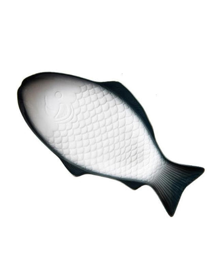 Elegant Fish-Shaped White Ceramic Dining Plate for Sophisticated Entertaining