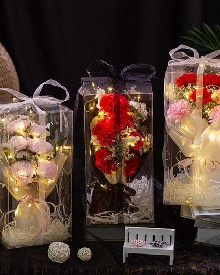 Eternal Blossom: Luxurious Carnation & Gypsophila Dried Flower Gift Set