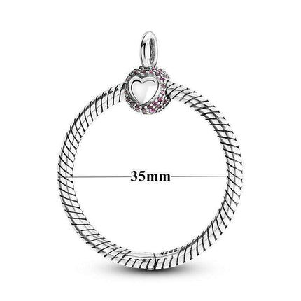 Elegant Customizable 925 Silver O Pendant Necklace for Women - Essential Minimalist Accessory