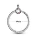 Elegant Customizable 925 Silver O Pendant Necklace for Women - Essential Minimalist Accessory