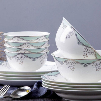 Opulent European Botanica Dining Ensemble - Exquisite Tableware for Memorable Gatherings