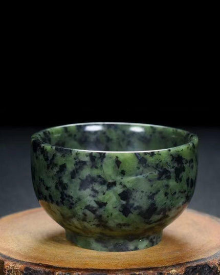 Luxurious Hand-Carved Jade Tea Service for Traditional Gongfu Ceremonies and Wellness Rituals