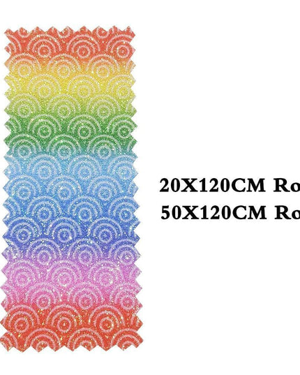 Vibrant Glittery Faux Leather Crafting Roll - Ignite Your Creative Projects