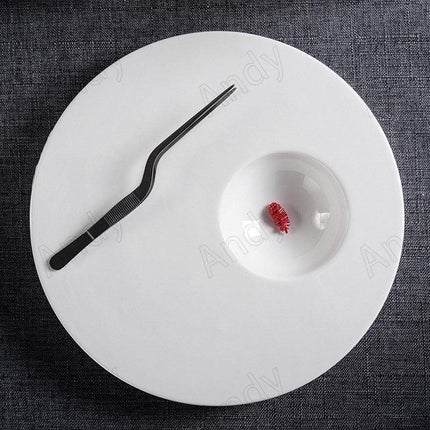 Sophisticated Ceramic Plate Set for an Elevated Steak Dining Experience