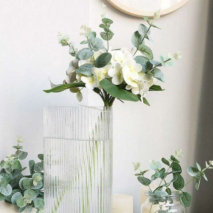 Chic Faux Eucalyptus Leaf Arrangement - Set of 10 for Stylish Home Accents