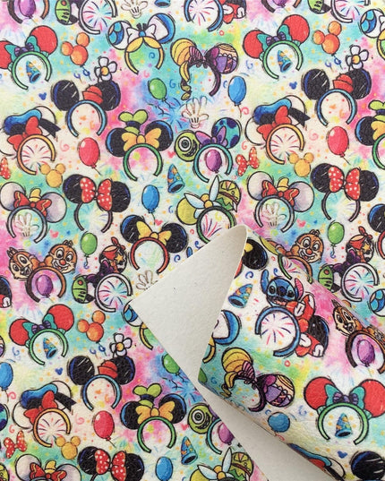 Mickey Mouse Faux Leather Craft Sheets Set - Effortlessly Create Jewelry & Accessories