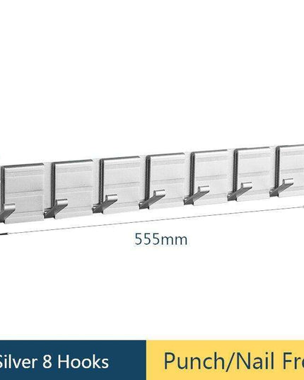 Stylish Grey Aluminum Wall Hooks for Modern Home Organization