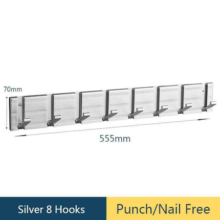 Modern Electroplated Aluminum Wall Hook Set - Elegant Storage Solution