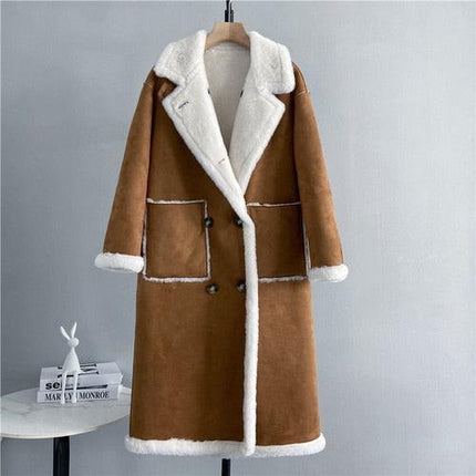 Luxurious Lamb Fur Elegance: The Ultimate Winter Coat for Style Enthusiasts