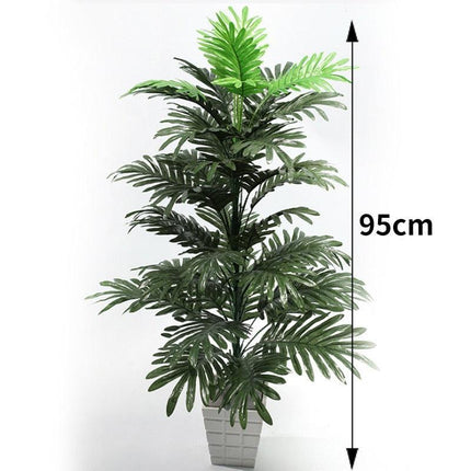 Exotic Paradise: Realistic Lifelike Artificial Palm Leaf Plants - Premium Collection