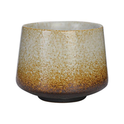 Artisan European Nature-Inspired Tea Cup Set with Unique Kiln-Fired Glazing