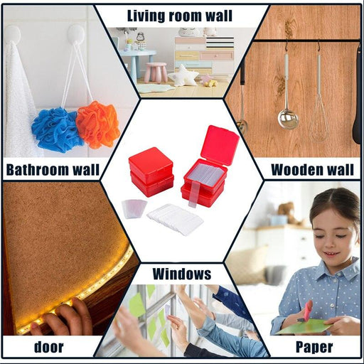 60pcs Nano Tape Sticker Super Strong Reusable Double Sided Adhesive Mounting Fixing Pad Self Adhesive Waterproof Home Decor - Très Elite