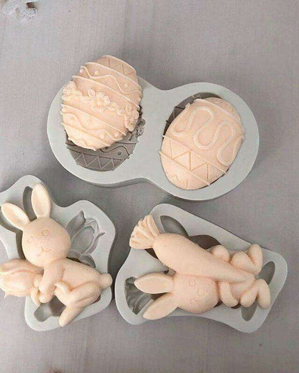 Easter Delight Silicone Mold Set for Whimsical Holiday Baking
