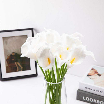 Lifelike Premium PU Calla Lily Artificial Flowers for Sophisticated Home Decor