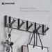 Modern Electroplated Aluminum Wall Hook Set - Elegant Storage Solution