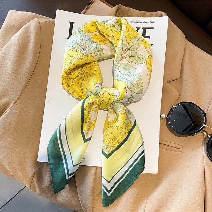 Elegant Silk Scarf for Women - Stylish Four Seasons Accessory