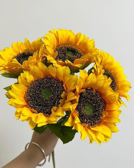 Luminous Sunflower Silk Collection: Elegant Floral Accents for Every Occasion