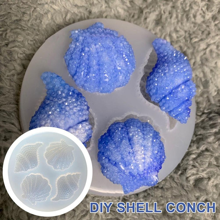 Artisan's Seashell and Conch Epoxy Crystal Mold - Create Elegant Crafts