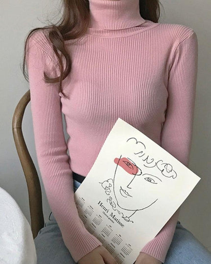 Chic Knitted Turtleneck Sweater: Perfect for Cozy Autumn Days