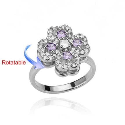 Elegant Four-Leaf Clover Stainless Steel Rings - A Touch of Luck and Style
