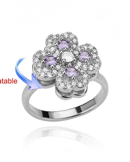 Elegant Four-Leaf Clover Stainless Steel Rings - A Touch of Luck and Style