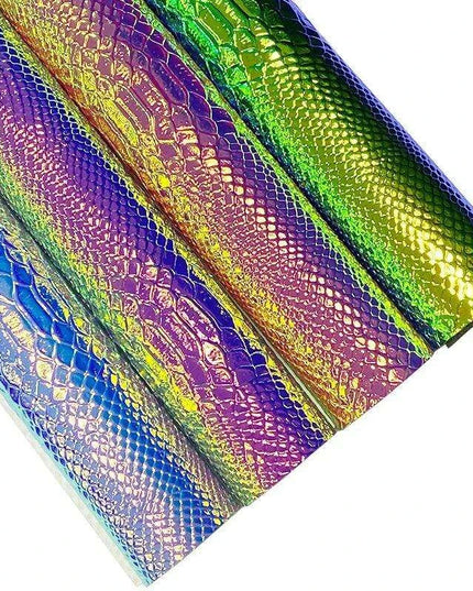 Iridescent Dragon Scale Leather for Enchanting DIY Creations