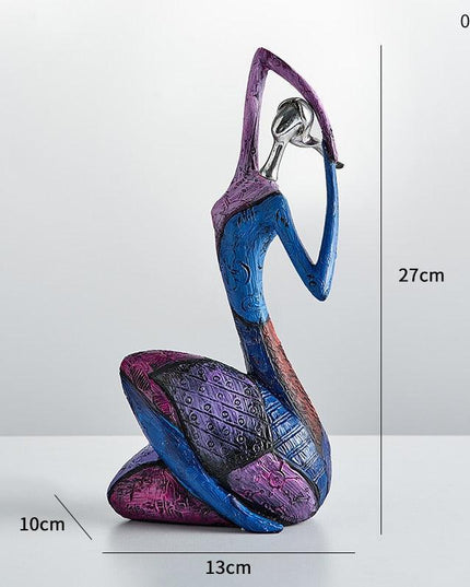 Vibrant Resin Abstract Sculpture for Modern Home Aesthetics