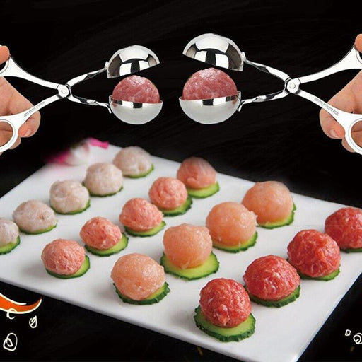 Deluxe Stainless Steel Cuisine Mold: Effortlessly Craft Perfect Meatballs