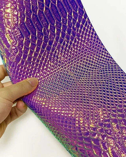 Iridescent Dragon Scale Leather for Enchanting DIY Creations