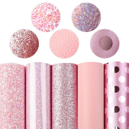 Dazzling DIY Glitter Craft Collection - 5 Sparkling Sheets