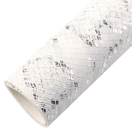 Elegant Pearl Striped Synthetic Leather Sheet: Enhance Your Creative Endeavors