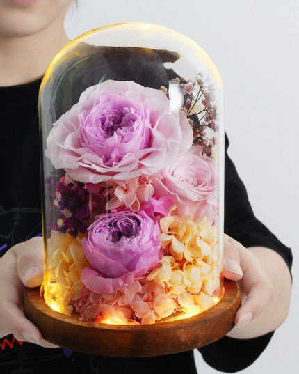 Timeless Blossom - Captivating Rose Preserved in Glass Dome