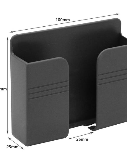 Smart Wall Organizer with Charging Dock and Remote Holder