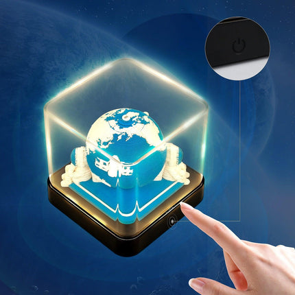 Luxurious 3D LED Memo Pad Calendar: Exquisite Paper Gift Set for the Discerning Individual