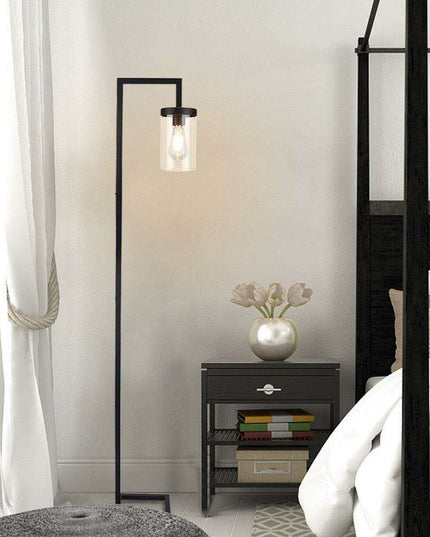 Elegant Nordic Gold and Black LED Floor Lamp - Modern Lighting for Your Home