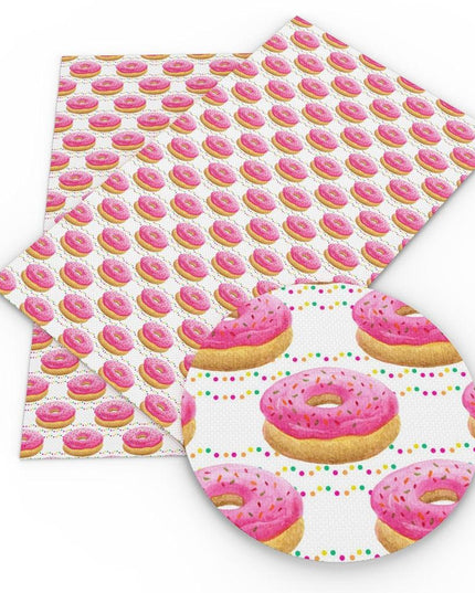 Whimsical Cake Candy Faux Leather Crafting Kit for DIY Accessories and Bags