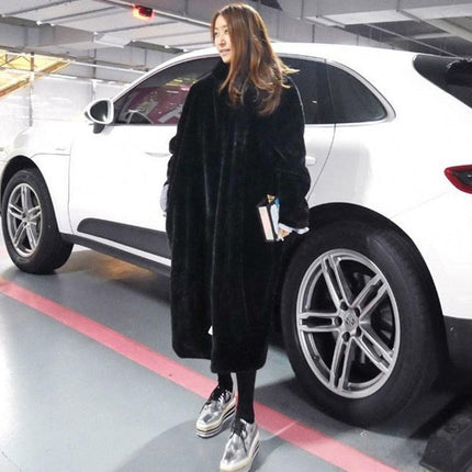 Elegant Faux Rabbit Fur Winter Coat for Ultimate Comfort