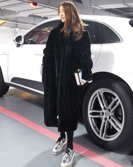 Elegant Faux Rabbit Fur Winter Coat for Ultimate Comfort