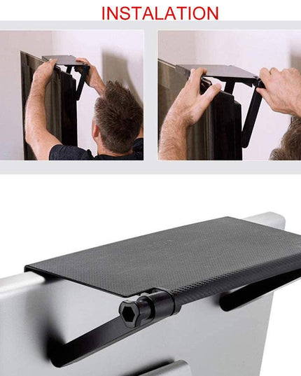 Versatile Adjustable Desktop Stand with Integrated Media Organizer in Chic Black or White