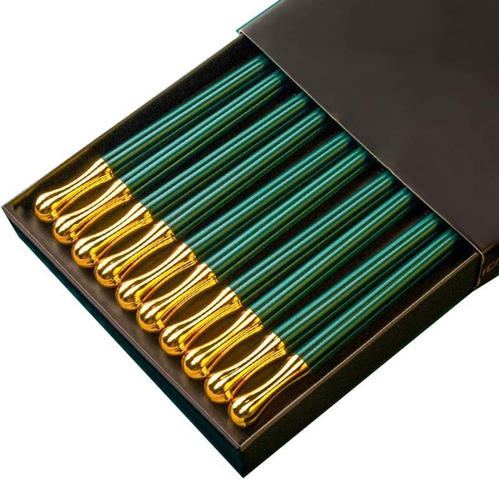 Elevate Your Dining Experience with Premium Japanese Non-Slip Chopsticks Set - 5 Pairs in Vibrant Colors
