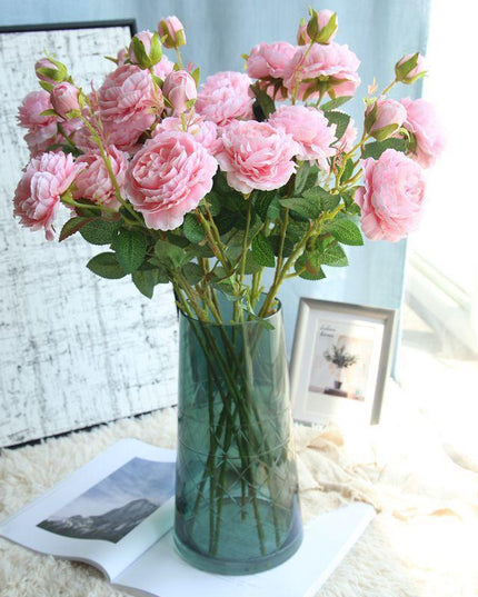 Chic 61CM Faux Peony Stem - Effortless and Timeless Floral Accent for Any Space