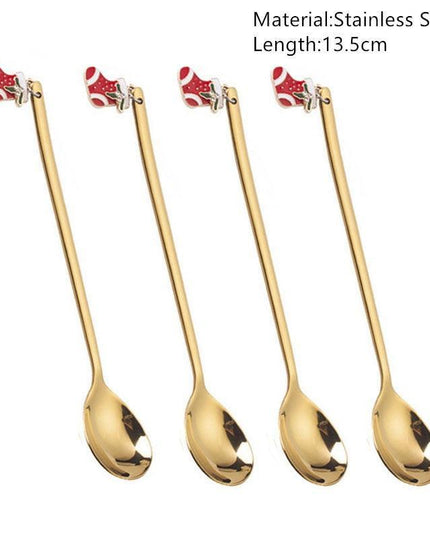 Joyful Holiday Spoon Set for Festive Dining