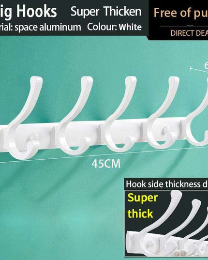 Space-Saving Aluminum Hook Organizer: Efficient and Stylish Storage for Any Room