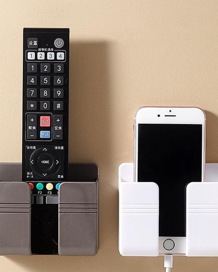 Smart Wall Organizer with Charging Dock and Remote Holder