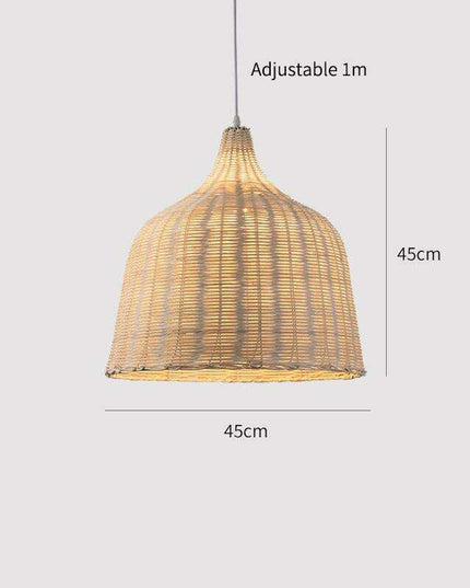 Sustainable Bamboo Chandelier Pendant Light - Stylish Illumination for Dining Areas