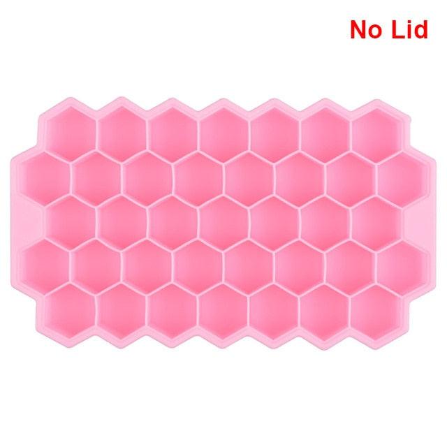 Vibrant Honeycomb Silicone Ice Cube Mold - Ideal for Cocktails and Frozen Delights